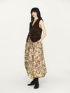 INTO THE EAST 25 Autumn/Winter Dark Moss Green V-Neck Corduroy Vest/Tapered Casual Pants ITE-E1DGAW032GR20VE-LV Vest